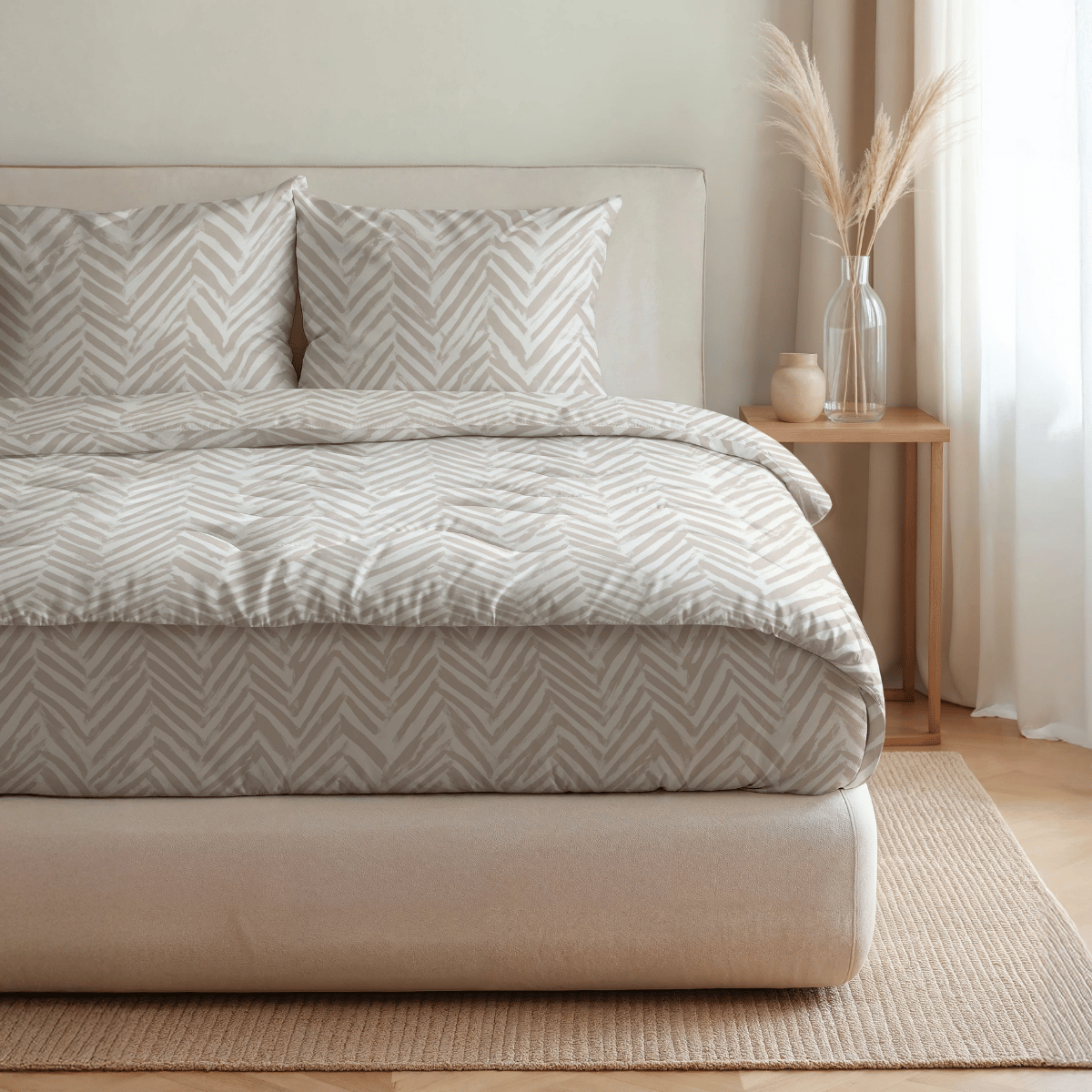 Zelesta Pure Design Cotton Duvet - Ethnic Cream