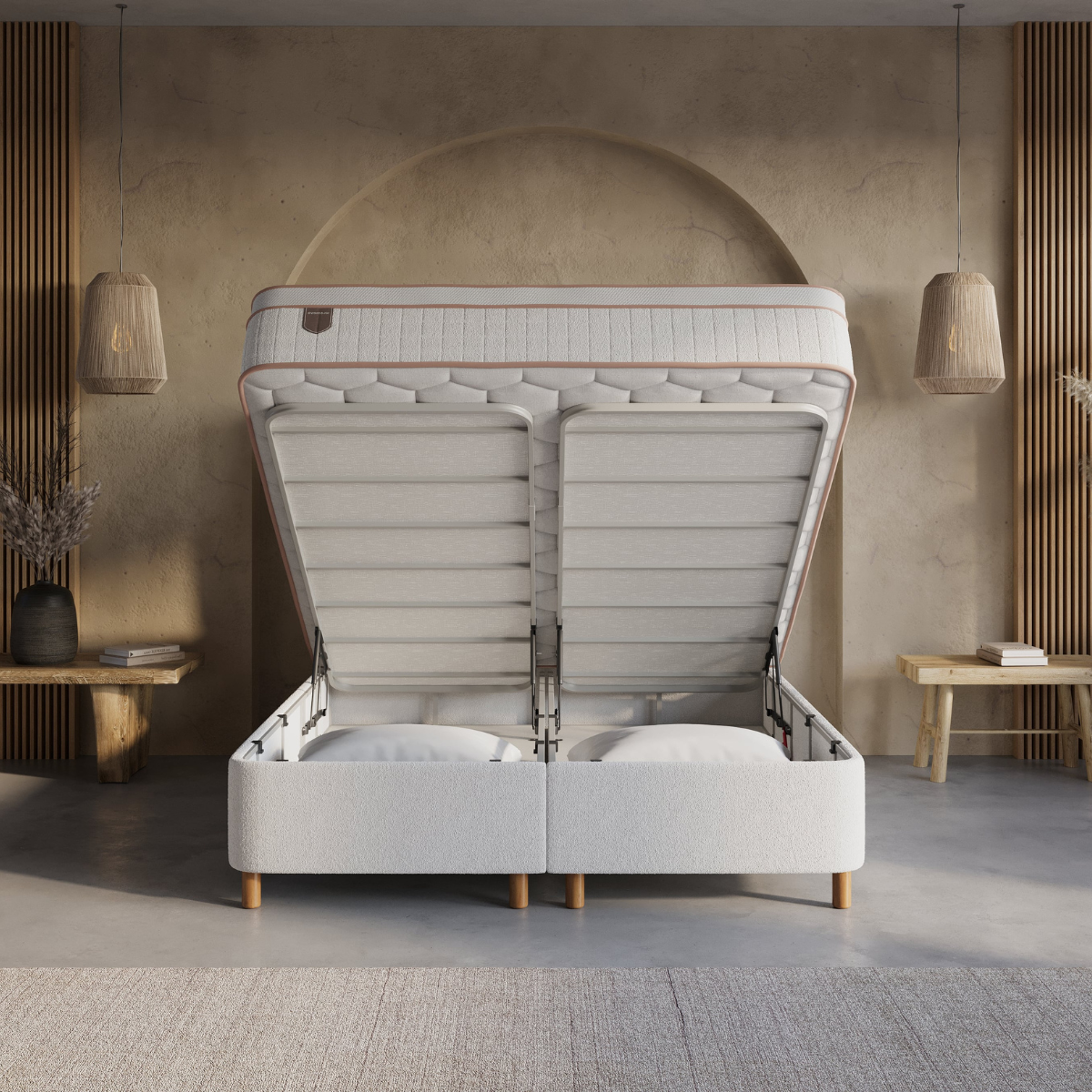 Zelesta Oakline Boxspring - Beige