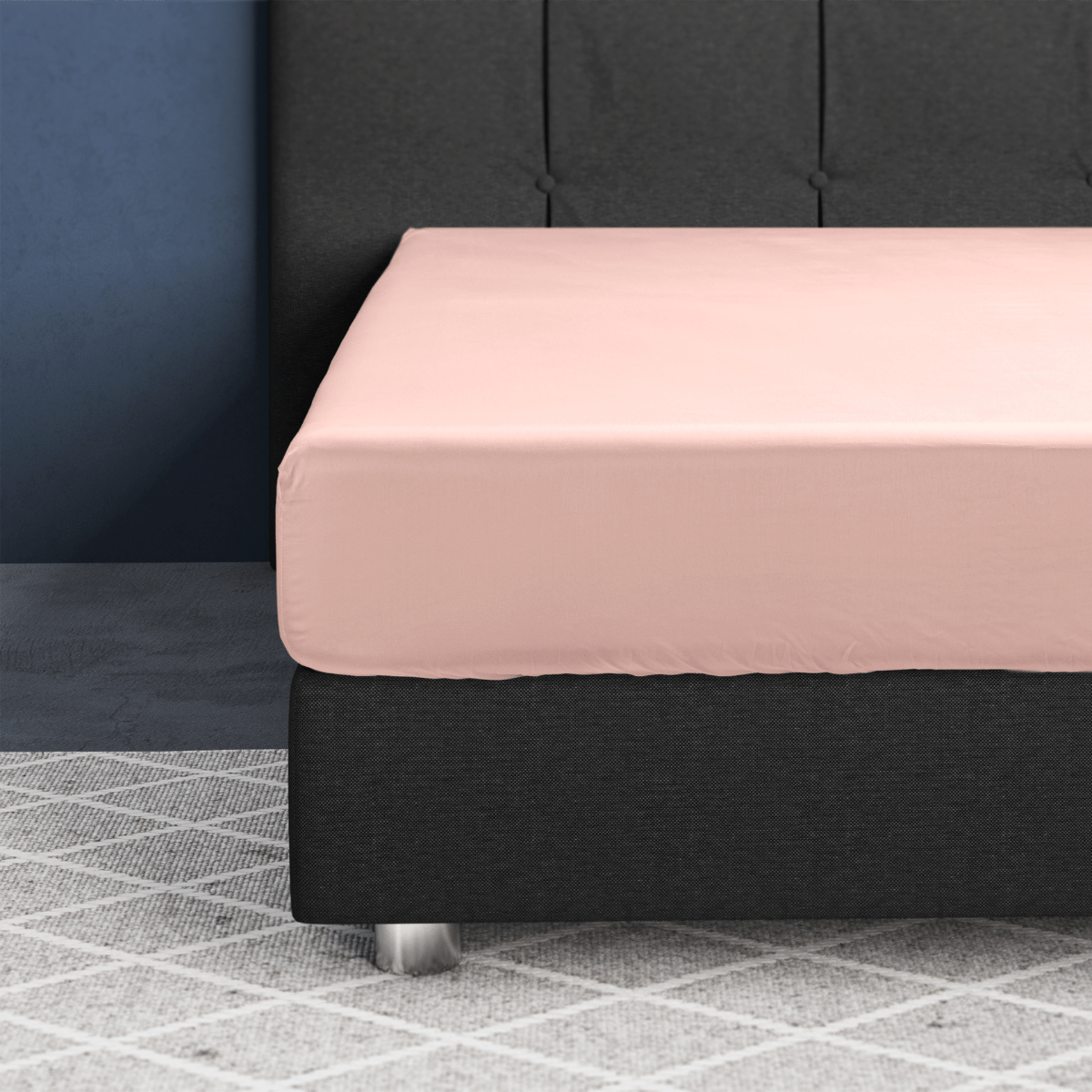 Zelesta Primaviera Satin Deluxe Fitted Sheet Pink image