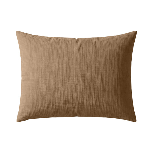 Zelesta Deluxe Cotton Muslin Pillowcase Set Of 2 - Brown