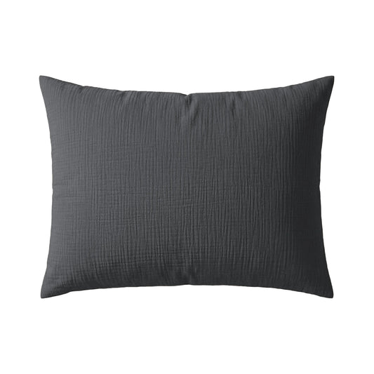Zelesta Deluxe Cotton Muslin Pillowcase Set Of 2 - Anthracite