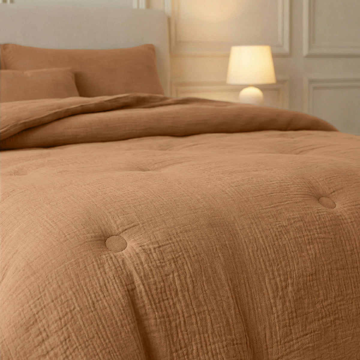 Zelesta Deluxe Cotton Muslin Duvet - Terra