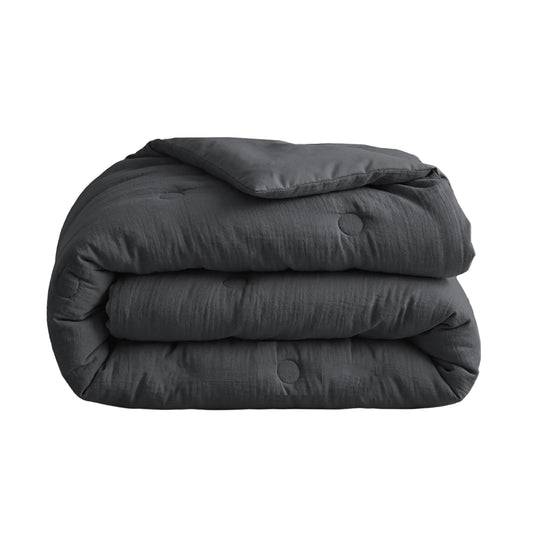 Zelesta Deluxe Cotton Muslin Duvet - Anthracite