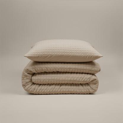 Zelesta Teddy Check - Taupe
