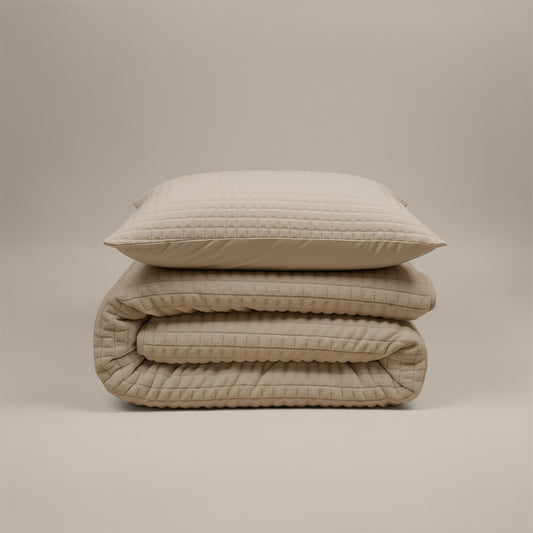 Zelesta Teddy Check - Taupe