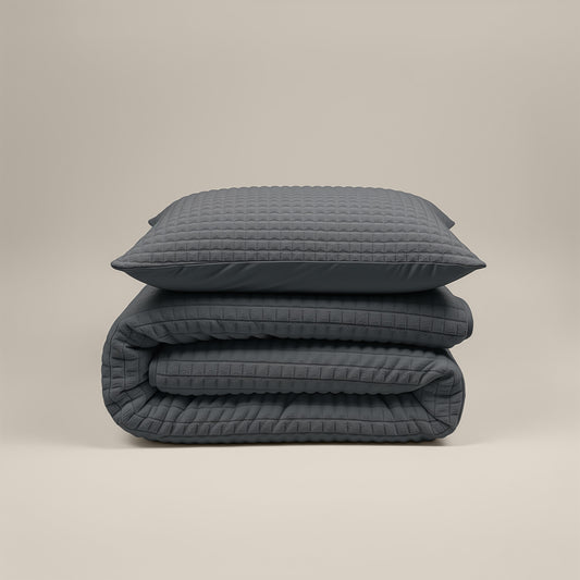 Zelesta Teddy Check - Anthracite