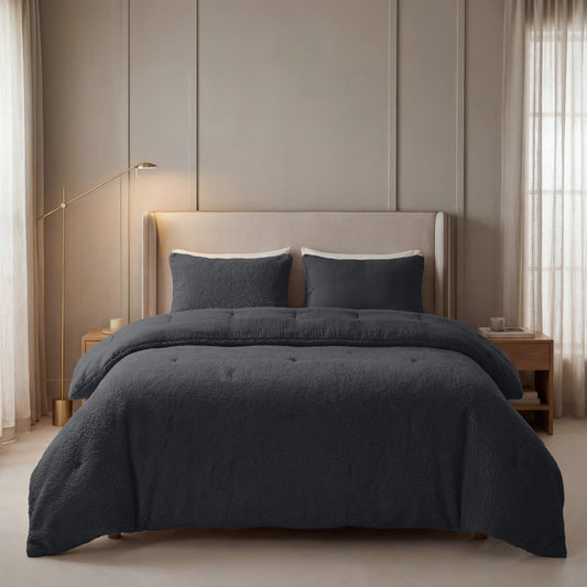 Zelesta Special Teddy Cotton Muslin Duvet - Anthracite