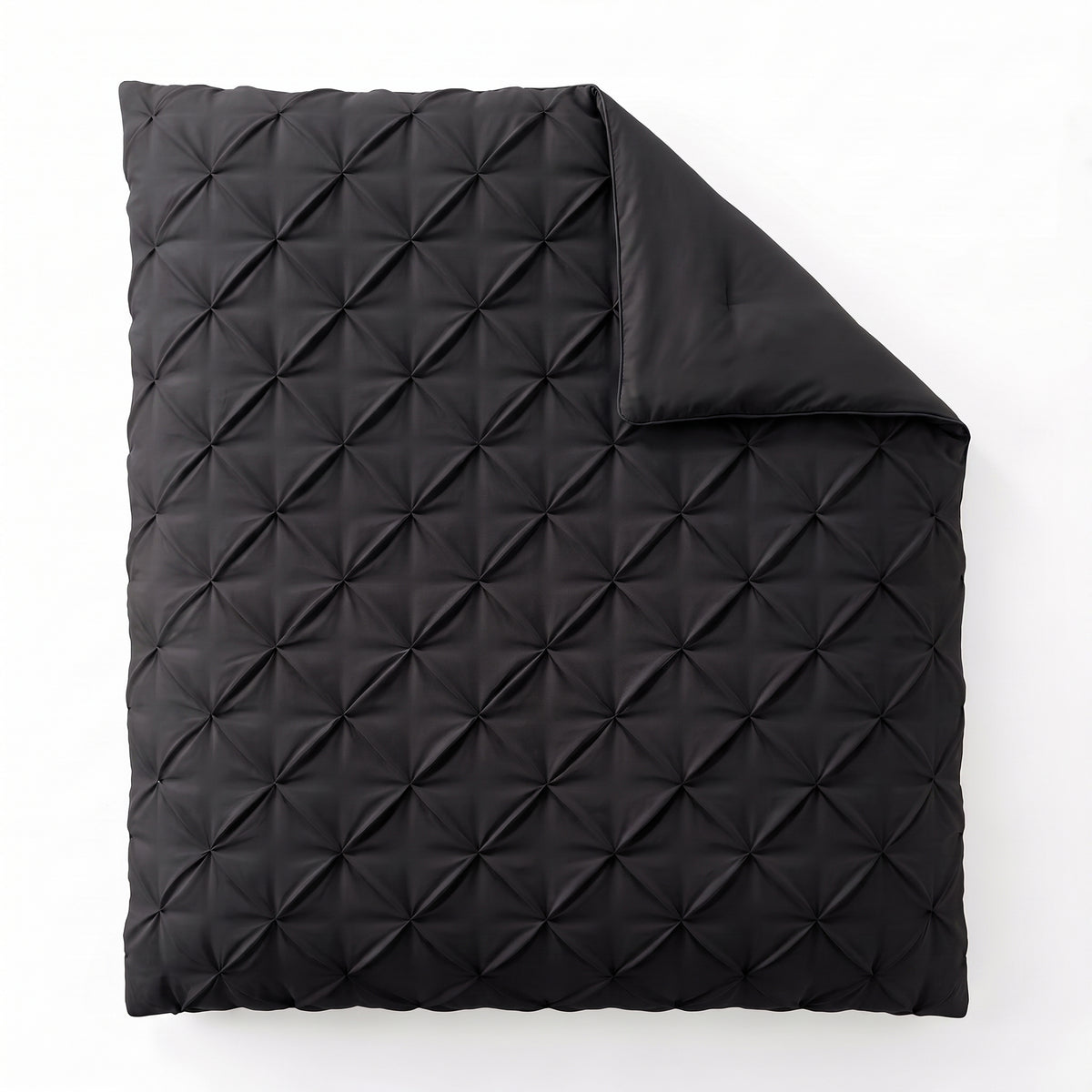 Zelesta Everyday Pintuck Duvet - Black