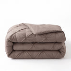 Zelesta Everyday Pintuck Duvet - Taupe