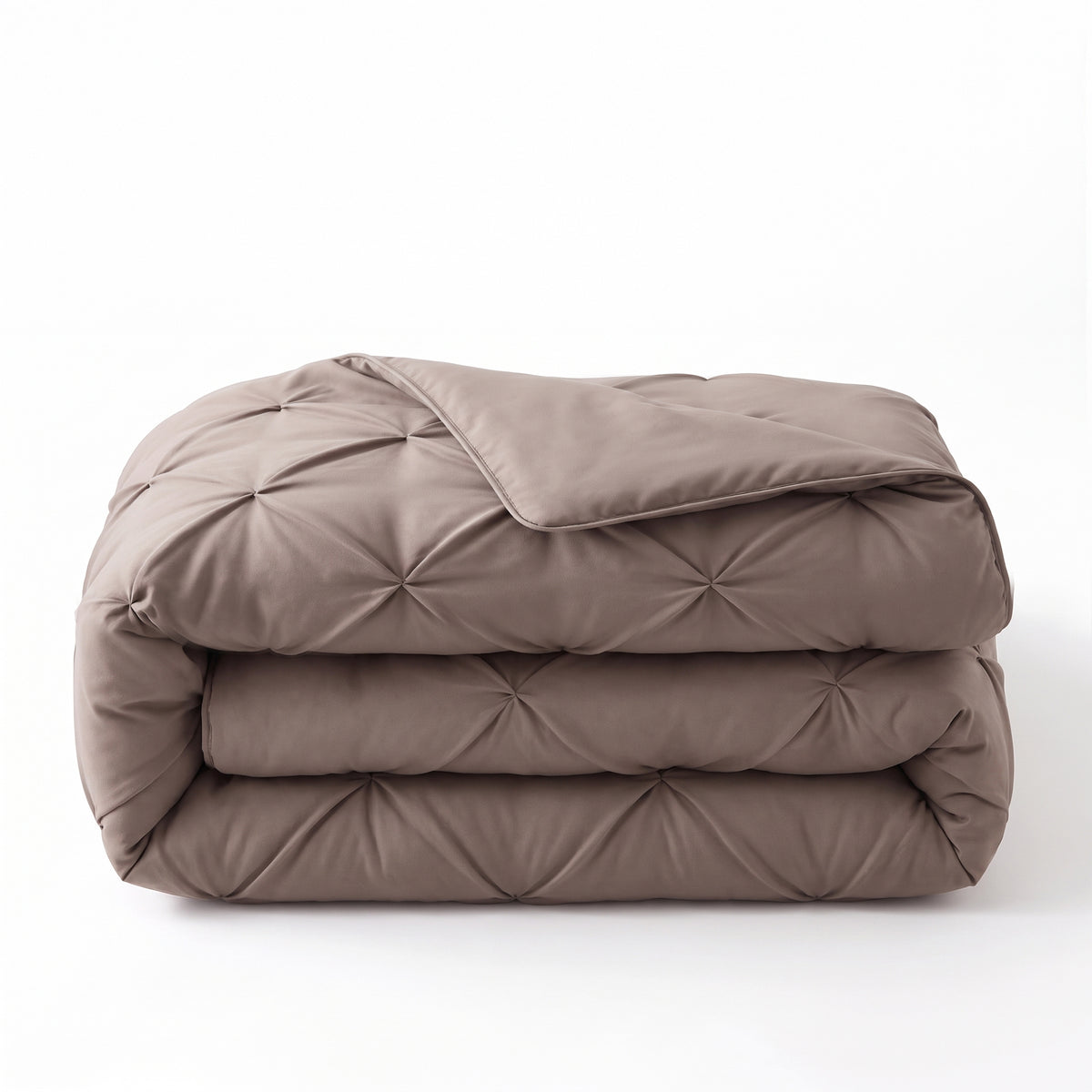 Zelesta Everyday Pintuck Duvet - Taupe