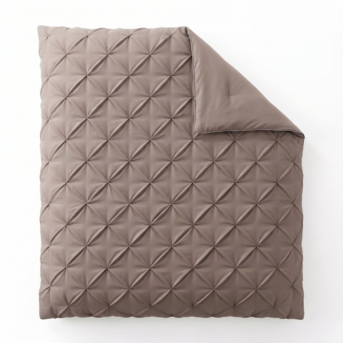 Zelesta Everyday Pintuck Duvet - Taupe