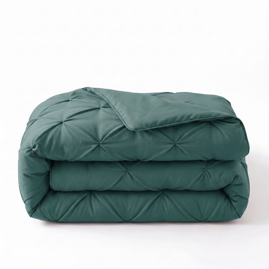 Zelesta Everyday Pintuck Duvet - Sea Green