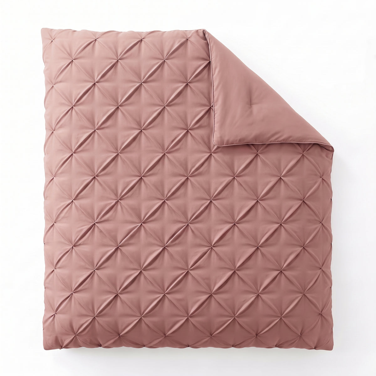 Zelesta Everyday Pintuck Duvet - Dusty Pink