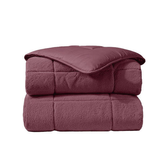 Zelesta Special Teddy Dekbed - Bordeauxrood