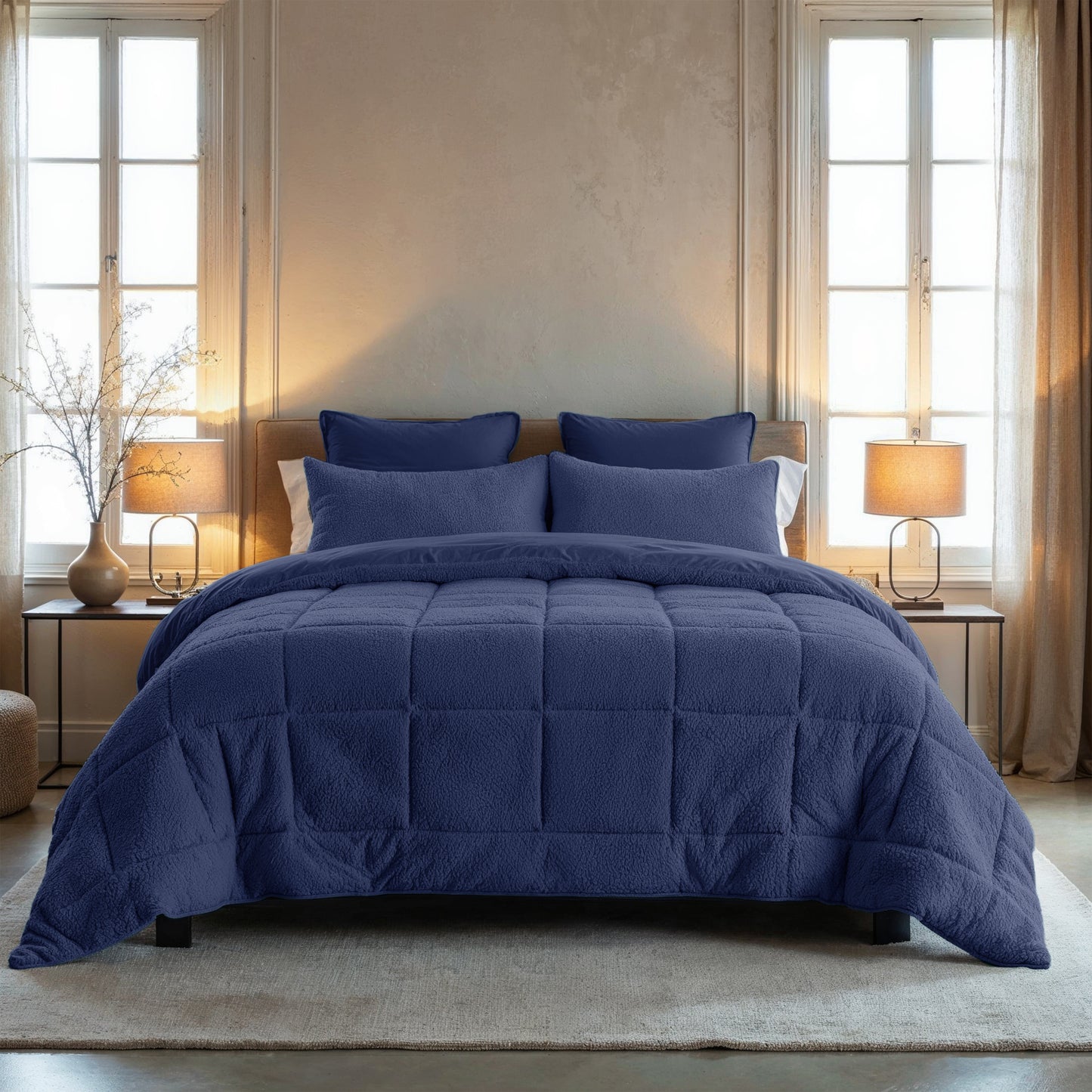 Zelesta Special Teddy Duvet - Marine Blue