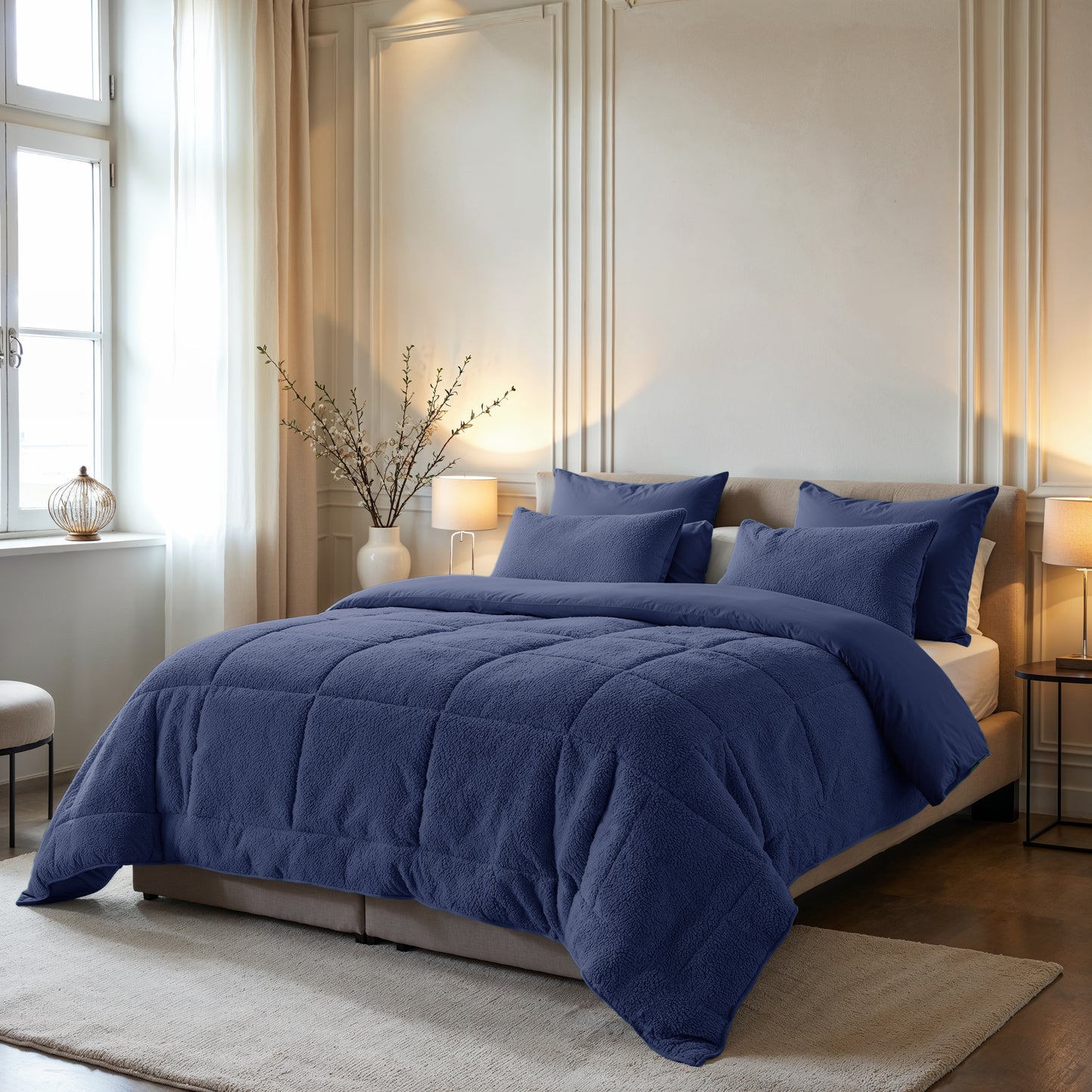 Zelesta Special Teddy Duvet - Marine Blue