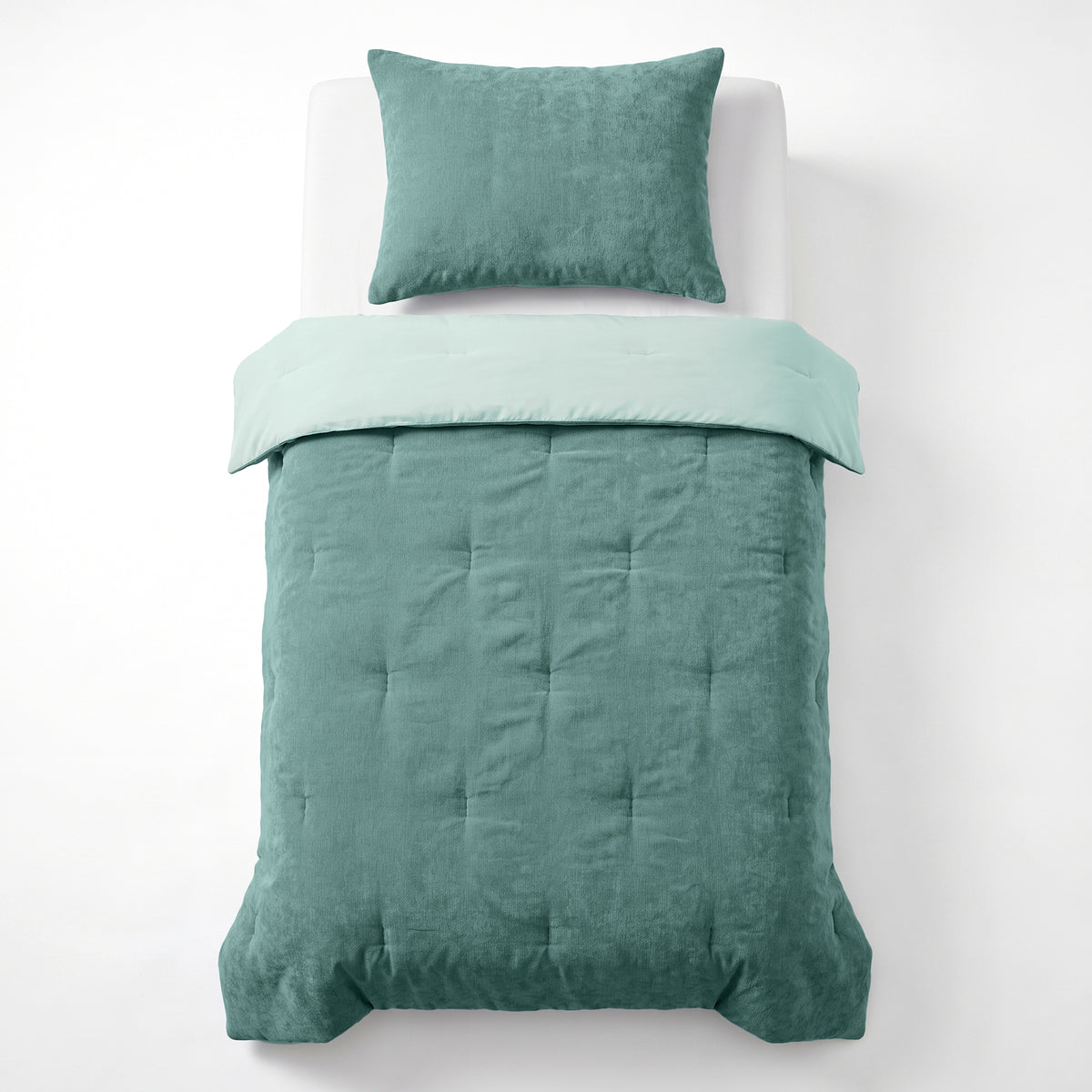 Zelesta Special Kids Chenille Duvet - Sea Green