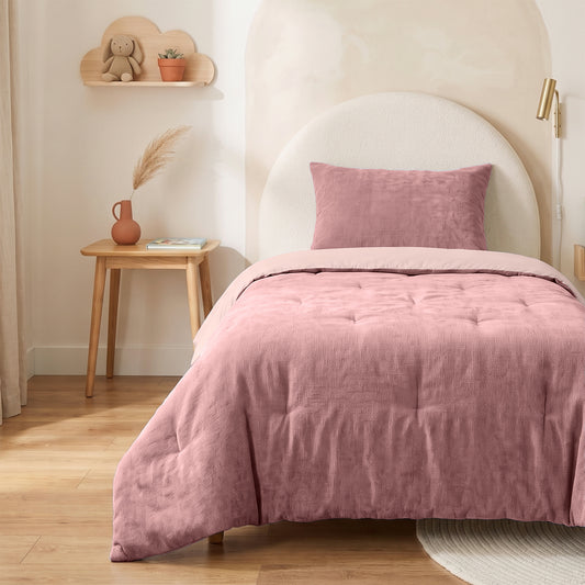 Zelesta Special Kids Chenille Duvet - Soft Red