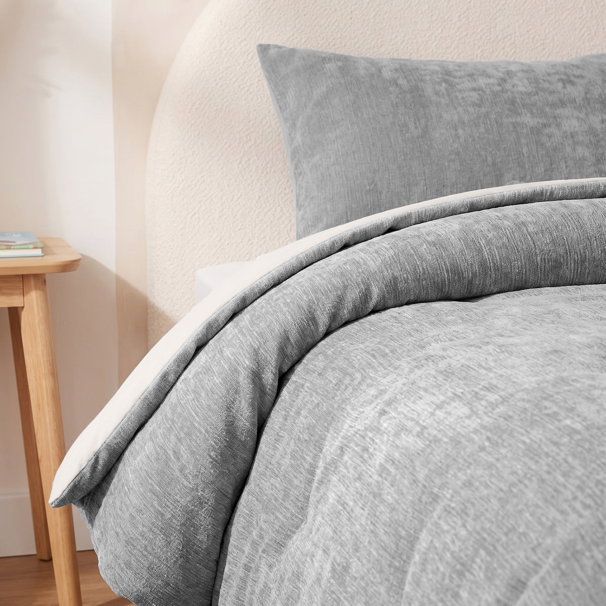Zelesta Special Kids Chenille Duvet - Dark Grey