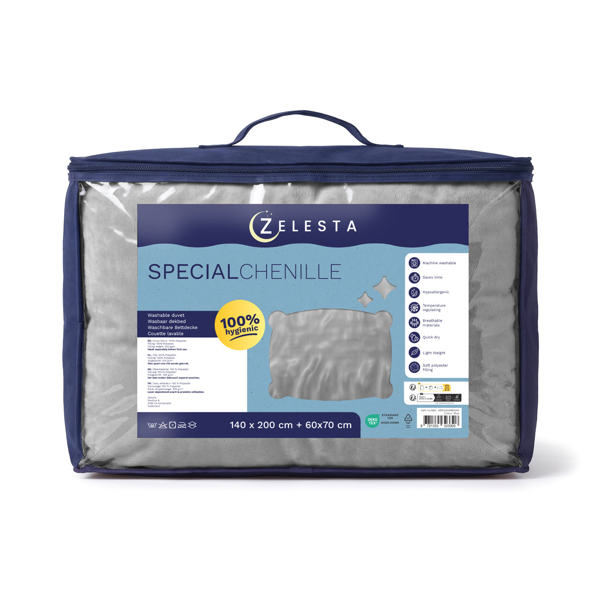 Zelesta Special Kids Chenille Duvet - Dark Grey