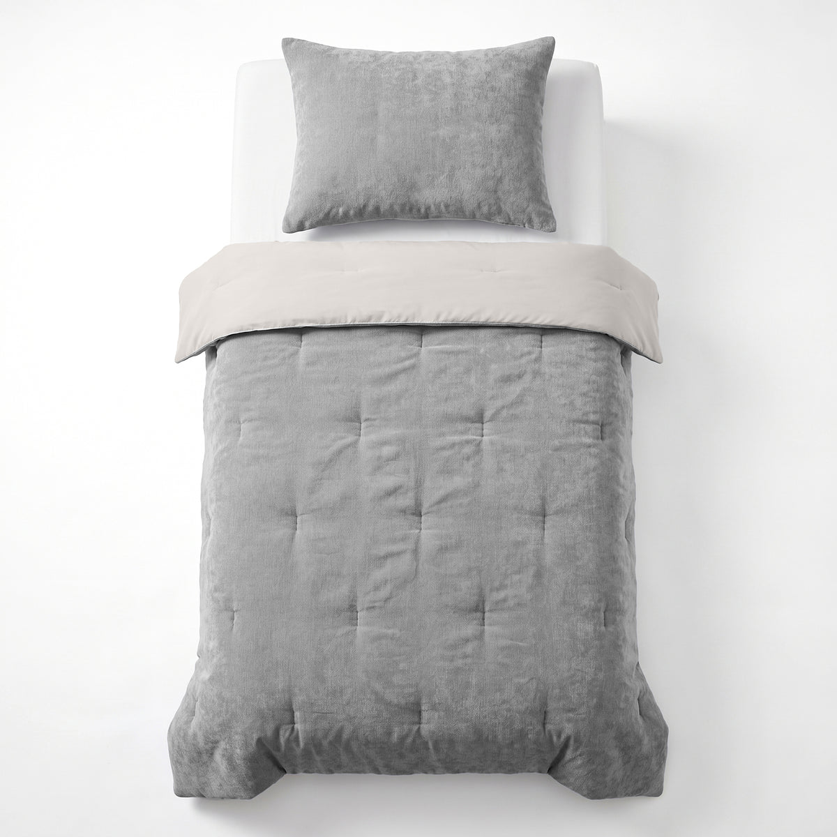 Zelesta Special Kids Chenille Duvet - Dark Grey