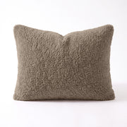 Zelesta Special Teddy Chenille Kussensloop Set Van 2 - Donkertaupe
