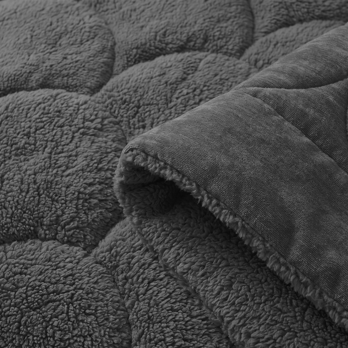 Zelesta Special Teddy Chenille Duvet - Anthracite