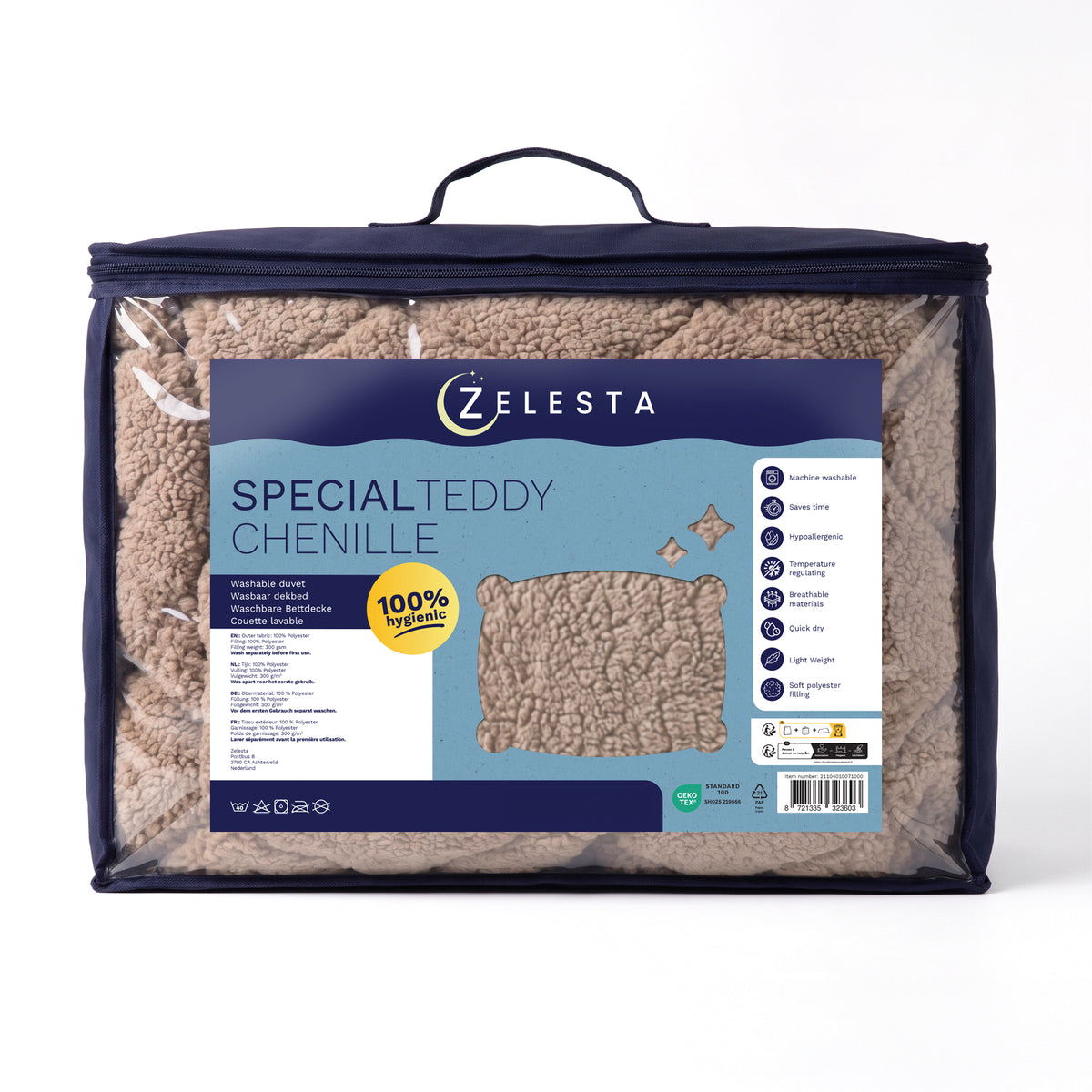 Zelesta Special Teddy Chenille Dekbed - Oudroze