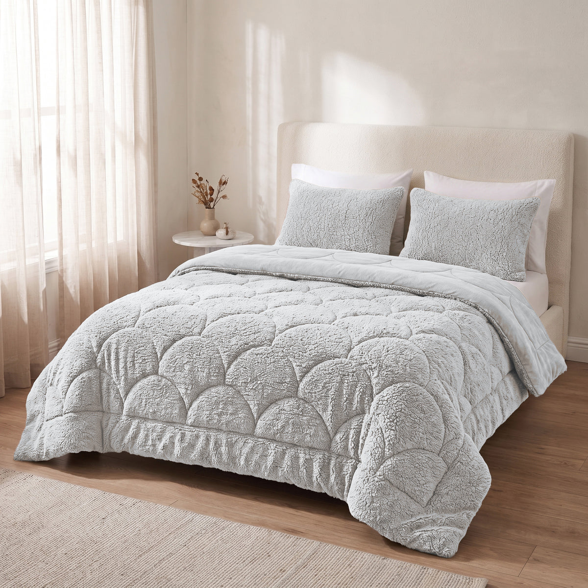 Zelesta Special Teddy Chenille Duvet - Grey