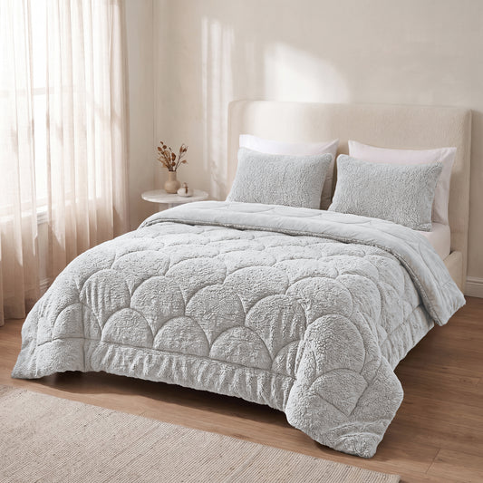 Zelesta Special Teddy Chenille Dekbed - Grijs