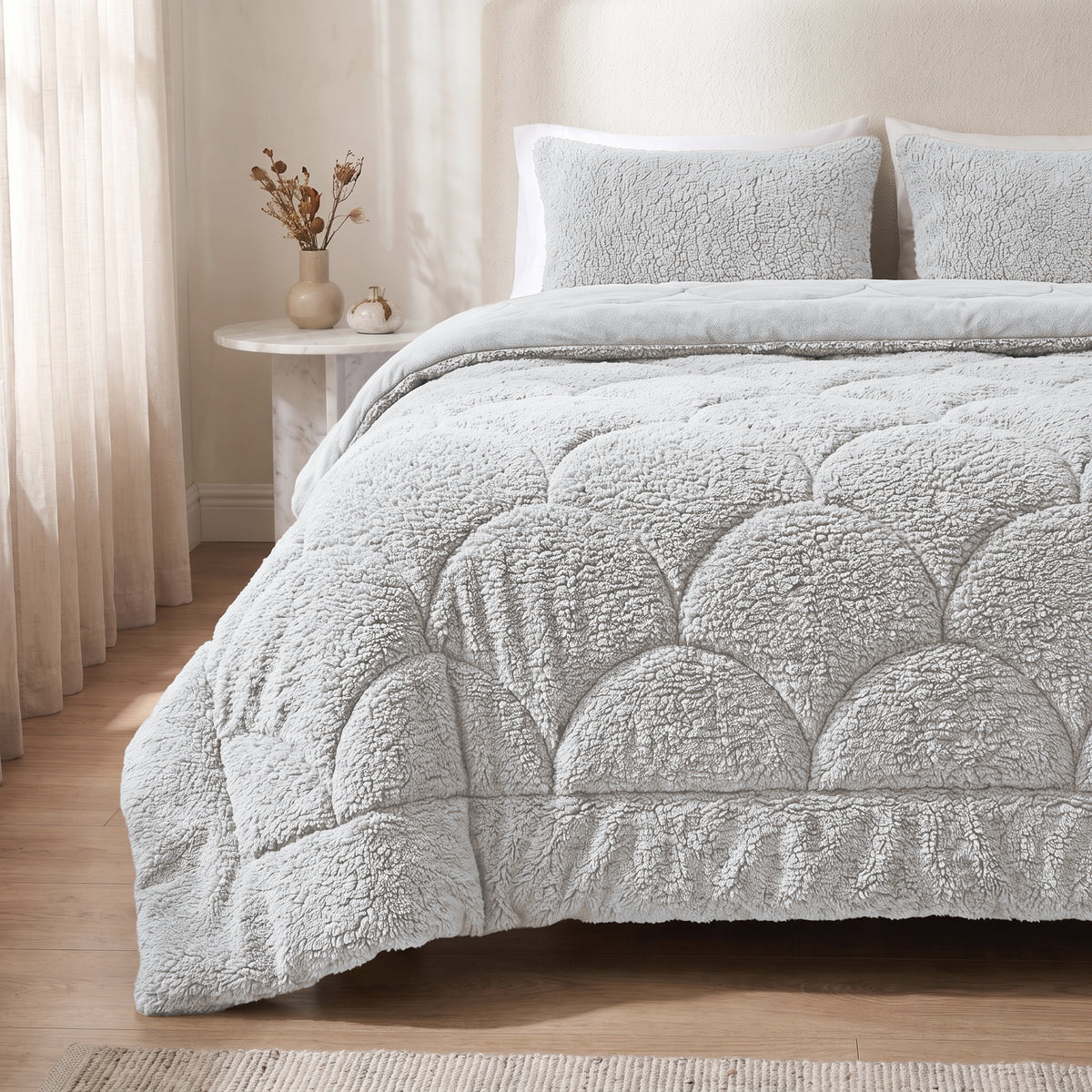 Zelesta Special Teddy Chenille Duvet - Grey