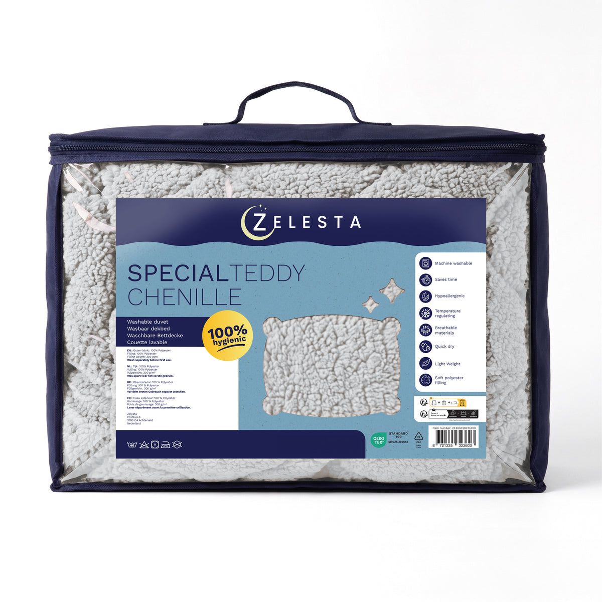 Zelesta Special Teddy Chenille Duvet - Grey