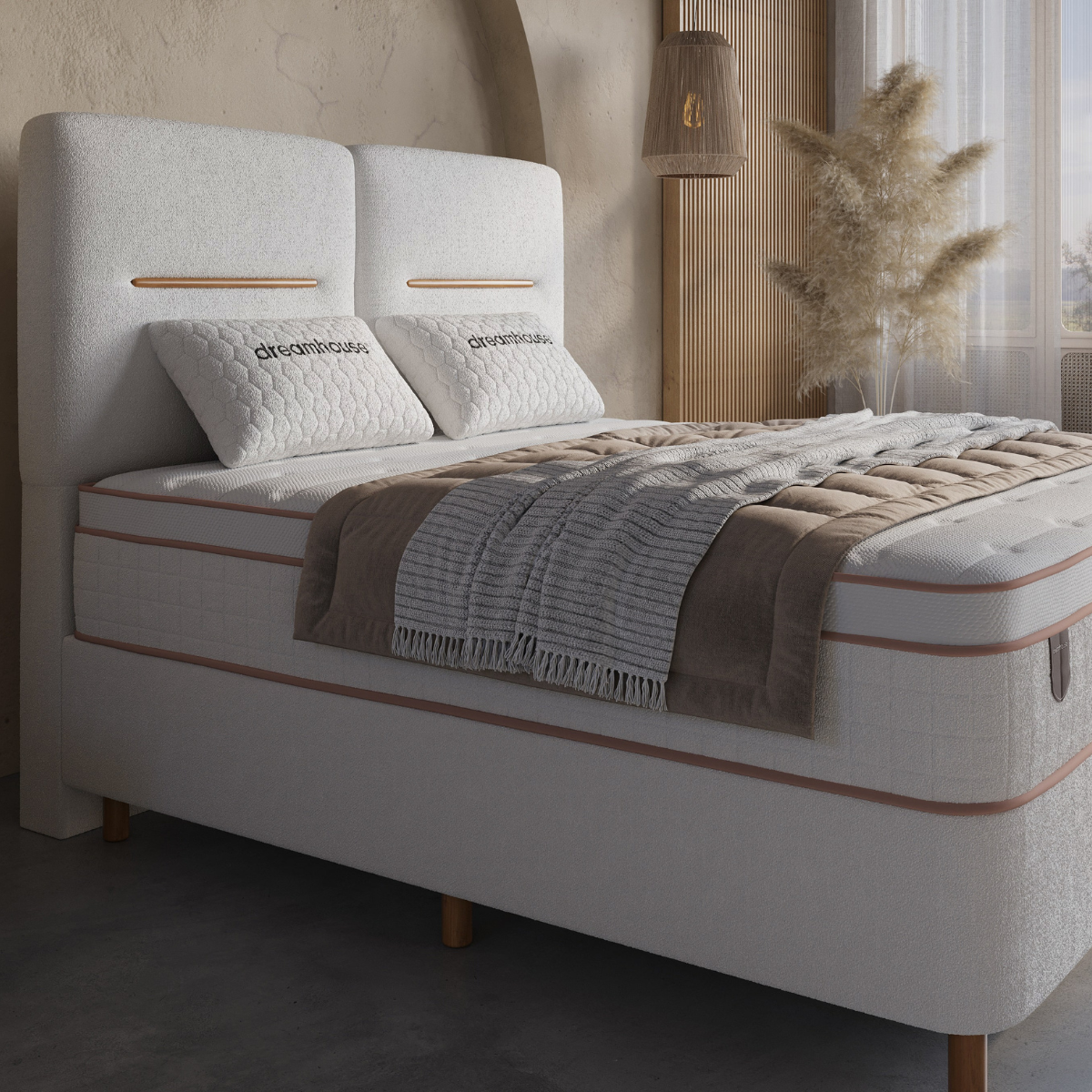 Zelesta Oakline Boxspring - Beige