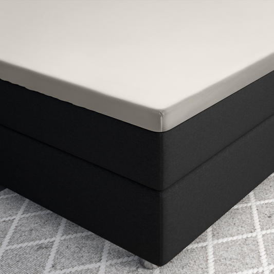Primaviera Deluxe Topper Satijn Hoeslaken Creme