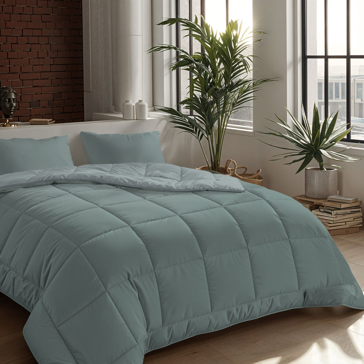 Zelesta Comfort Duo 4-Season Duvet - Blue Green & Blue