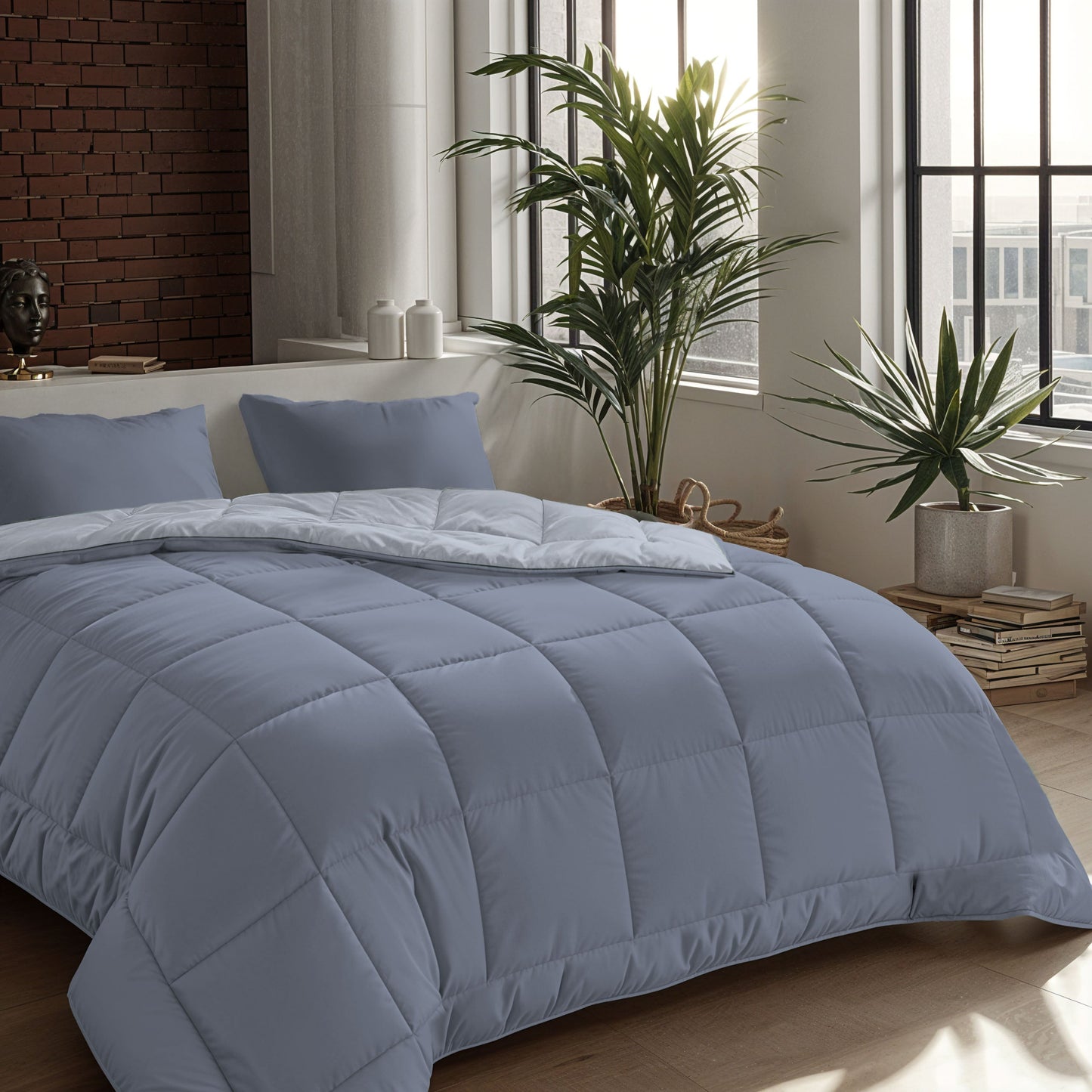 Zelesta Comfort Duo Duvet - Ice Blue & Soft Blue