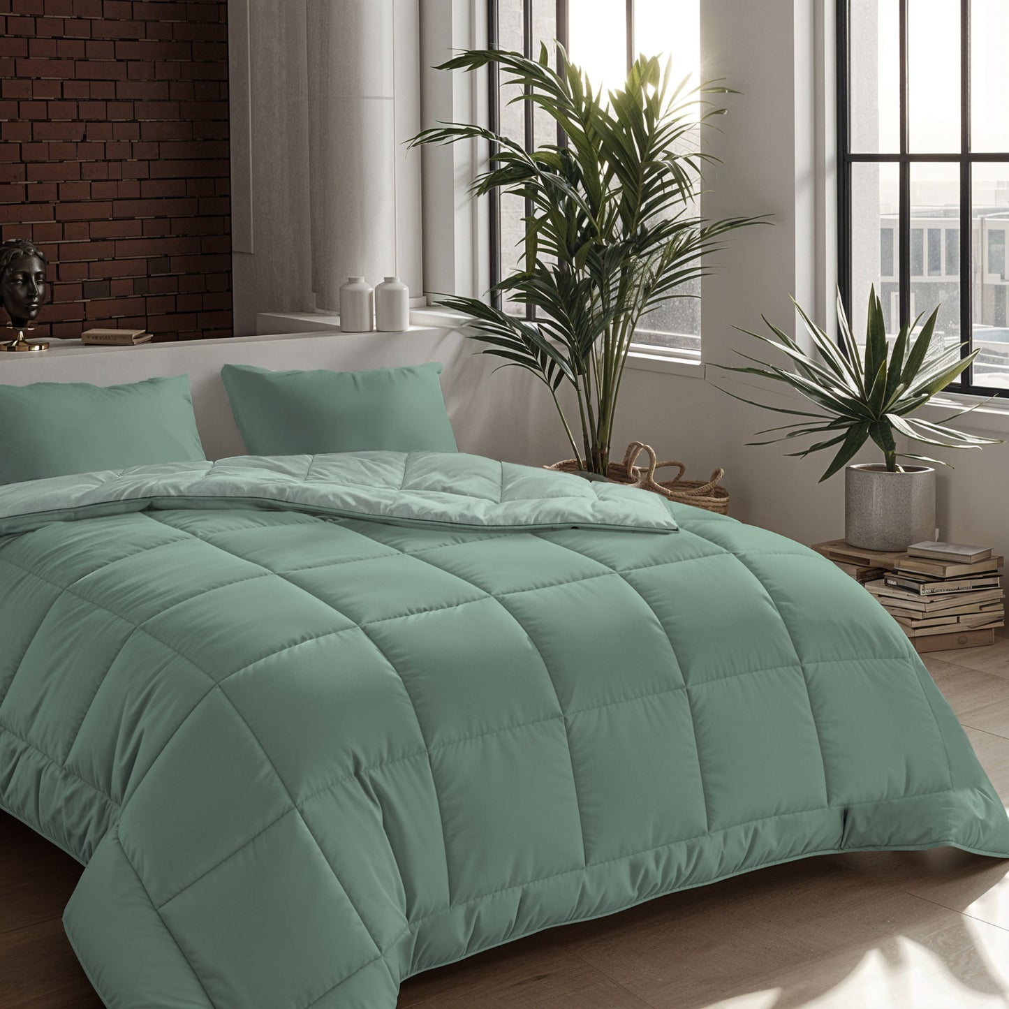 Zelesta Comfort Duo Duvet - Mint Green & Light Green