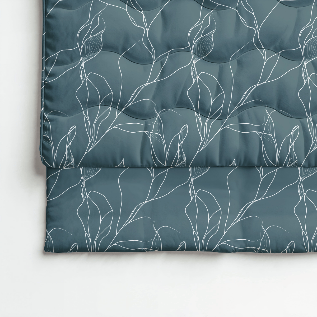 Royalbed Katoen - White Leaves