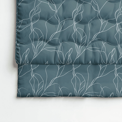 Royalbed Katoen - White Leaves