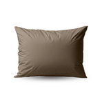 Zelesta Deluxe Percale Cotton Pillowcase Set Of 2 - Taupe image