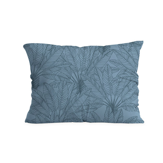 Zelesta Comfort Design Naadloze Kussensloop Set Van 2 - Botanical Line Art Blue