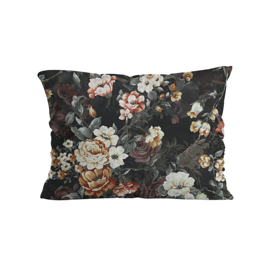 Zelesta Comfort Design Naadloze Kussensloop Set Van 2 - Golden Age Flower Black