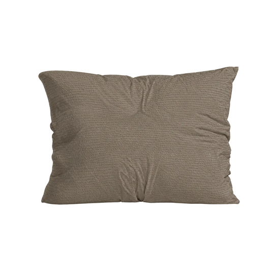 Zelesta Comfort Structure Seersucker Pillowcase Set of 2 - Taupe