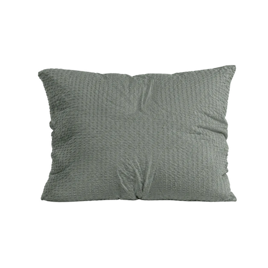 Zelesta Comfort Structure Seersucker Pillowcase Set of 2 - Green