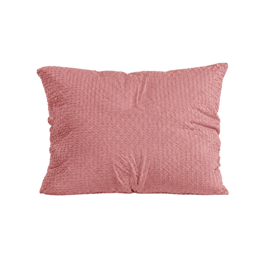 Zelesta Comfort Structure Seersucker Pillowcase Set of 2 - Pink
