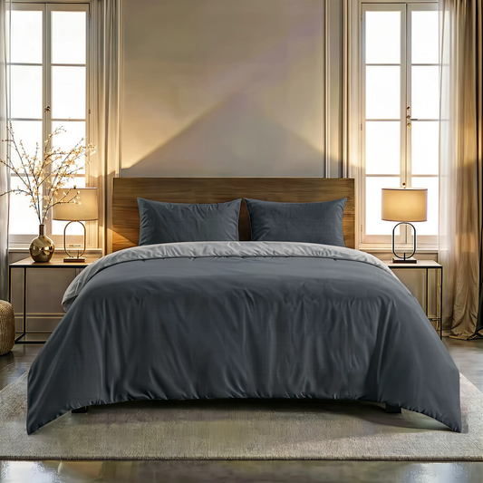 Zelesta Comfort Duo Naadloos Dekbed - Grijs & Antraciet