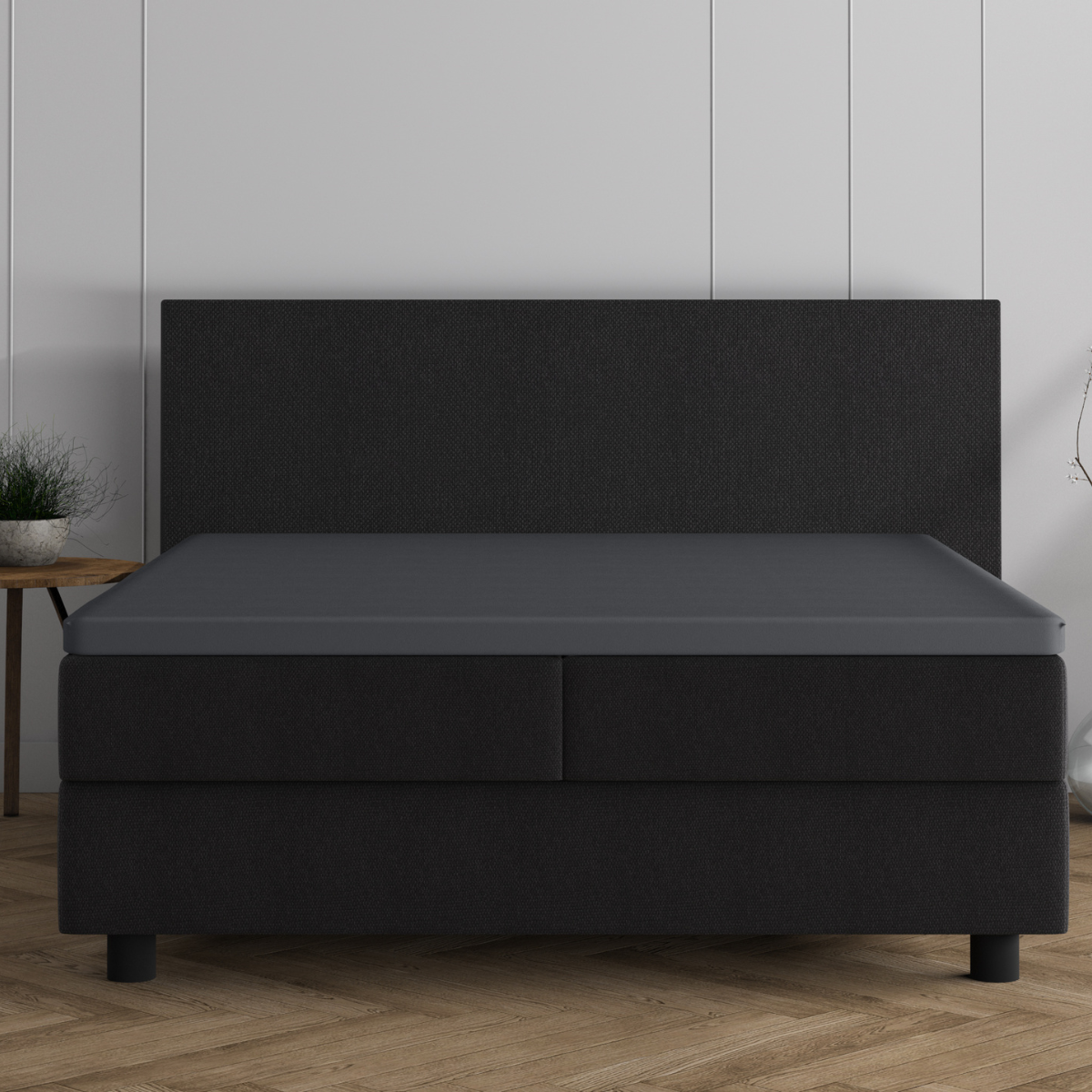 Zelesta Double Jersey Topper Fitted Sheet Anthracite image