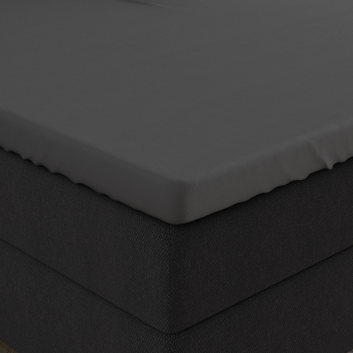 Zelesta Double Jersey Topper Fitted Sheet Anthracite image