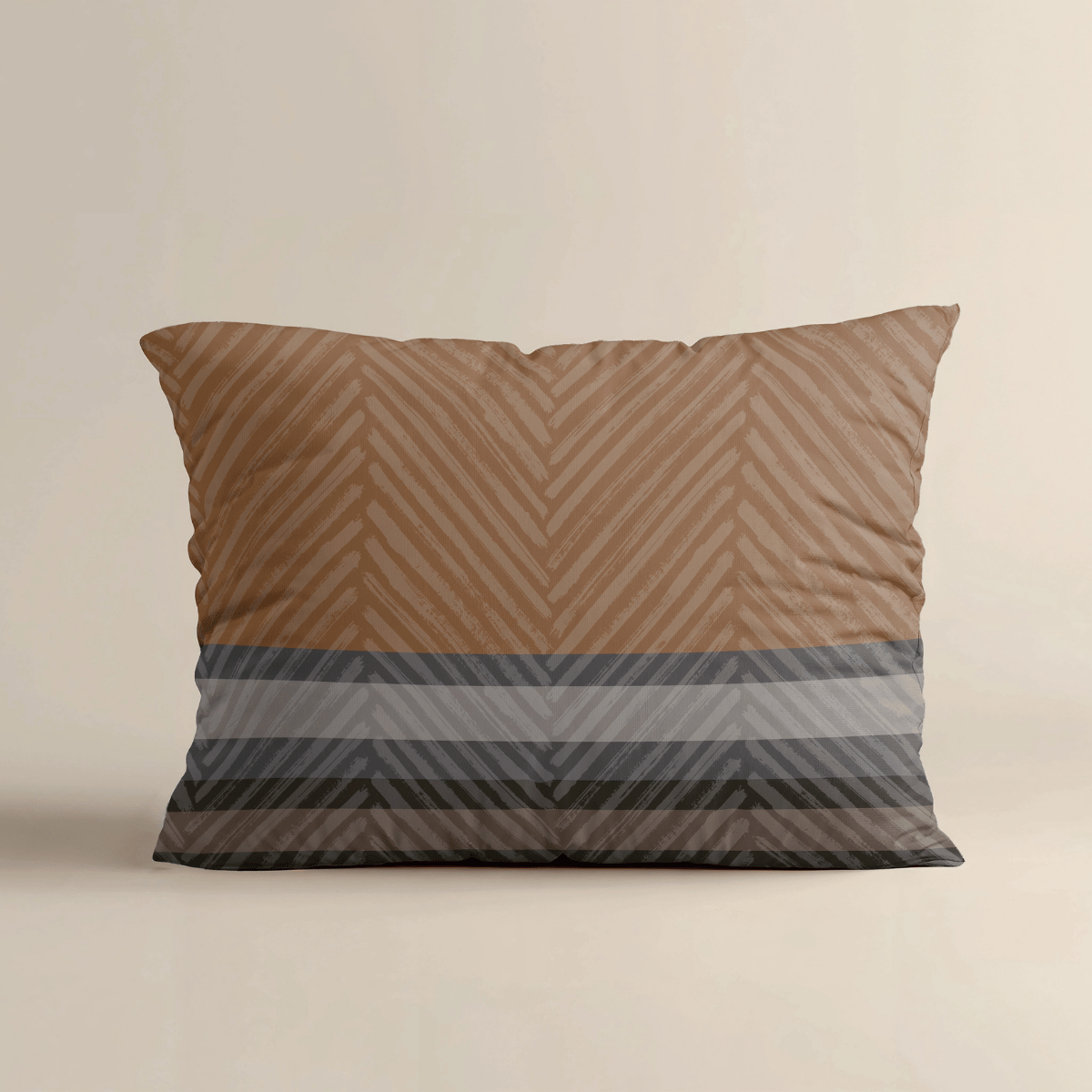 Zelesta Royalbed Kussensloop Set van 2  - Brown Stripes