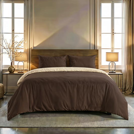 Zelesta Comfort Duo Naadloos Dekbed - Taupe & Bruin